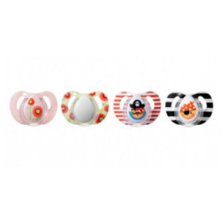 2 Chupetes Piratas Y Flores Gota 6-18 Meses Tom