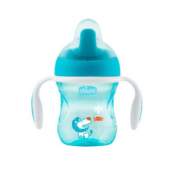 Chicco Vaso Suave De Entrenamiento +6M Azul 200 Ml.