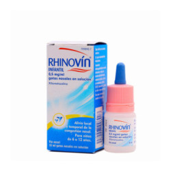 Rhinovin infantil 0,5 mg/ml gotas nasales en solucion 1 frasco 10 ml
