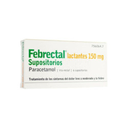 Febrectal lactantes 150 mg 6 supositorios