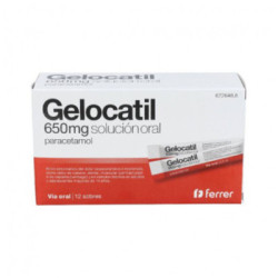 Gelocatil 650 mg 12 sobres solucion oral
